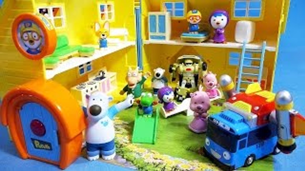 뽀로로(Pororo) 즐거운 뽀로로 하우스 또봇 타요 장난감 놀이 Pororo Hous