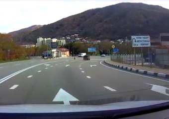 Tire Falls Off Car and Takes Out Pedestrian