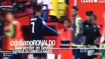 El enfado de Cristiano Ronaldo con Sergio Ramos en el Pizjuán ante Sevilla