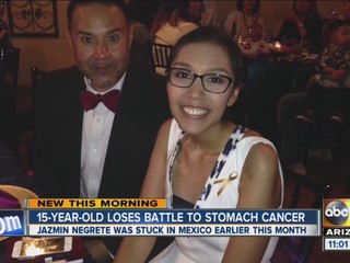 Valley teen loses battle with stomach cancer