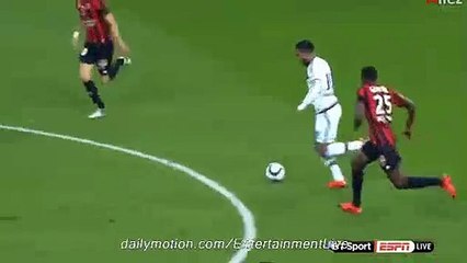 Alexandre Lacazette HITS THE POST CHANCE NICE 0-0 LYON