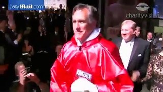 Mitt Romney Enters the Ring with Evander Holyfield