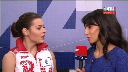 Adelina Sotnikova interview after Cup of Russia 2015 SP (in Russian)
