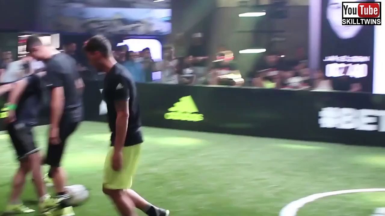 SkillTwins Crazy Panna/Skills vs. Özil & Herrera In Front Of Zidane! ★
