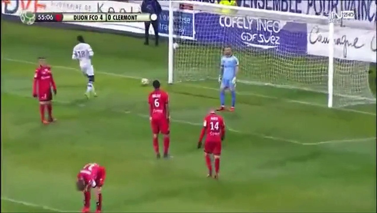 4-1 Farid Boulaya Goal France  Ligue 2 - 20.11.2015, Dijon FCO 4-1 Clermont Foot