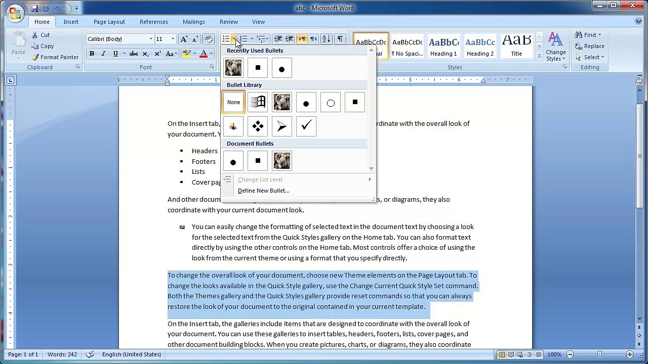 Part 12 - MS Word 2007 Tutorial In Urdu/Hindi - Home Tab (Fonts Group (3 of 3))