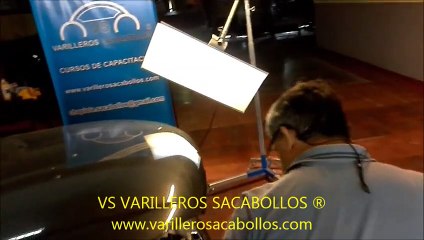 Reparación abolladura tiradores, martillo inercial prueba de insumos por Varilleros Sacabollos 2