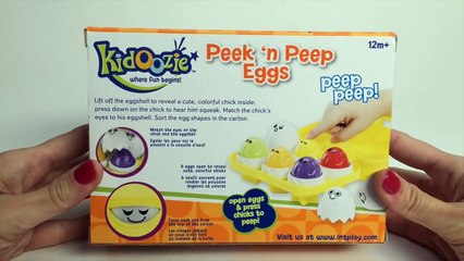 Peek N Peep Eggs Kidoozie Preschool Toys Nursery Toy Videos Juguetes para Bebés