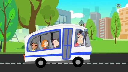 Wheels on the bus go round and round | Nursery Rhyme Songs For Kids And Children