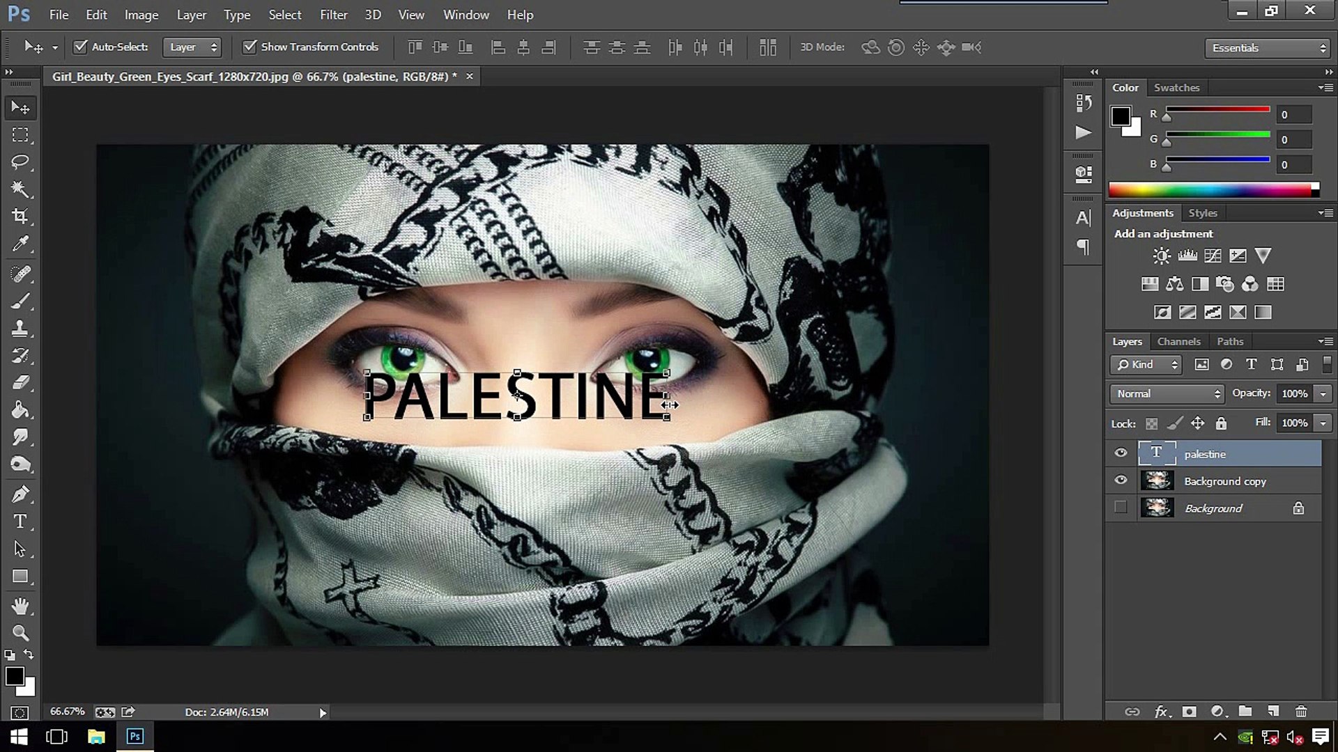 PHOTOSHOP CC TUTORIALS - PALESTINE