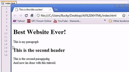 XHTML and CSS Tutorial - 5 - Bold, Italics, and Comments