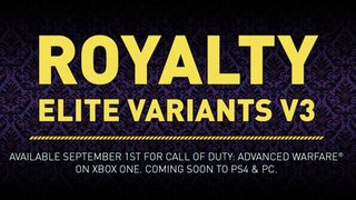 Advanced Warfare NEW 3 WEAPONS GAMEPLAY/ROYALTY ELITE VARIANTS Tomorrow! AW DLC GUNS!