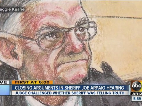 Closing arguments in Arpaio case heating up