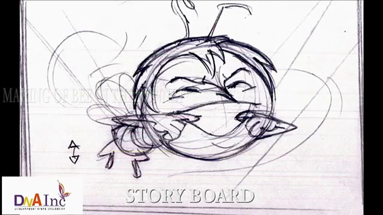 Animation shot breakdown-shot2-BEE IN THE BONNET-DNA INC