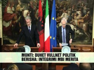 Berisha-Monti për integrimin - Vizion Plus - News - Lajme
