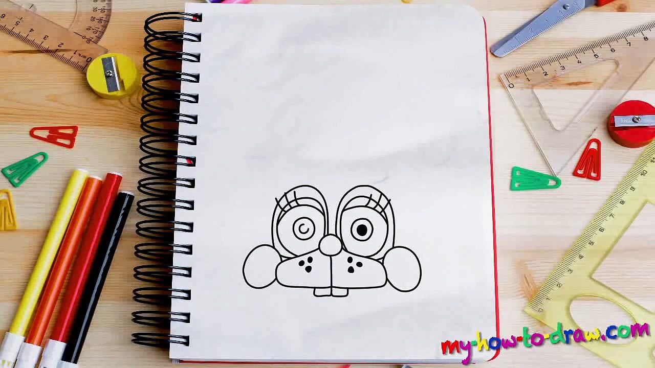 Drawing Tutorial FNAF How to draw Toy Bonnie