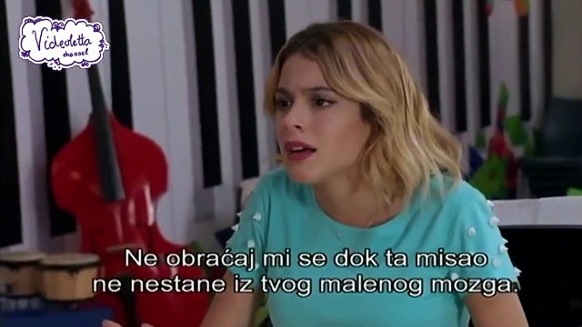 Violetta 3 English: Ludmila pushes Violetta Ep.12