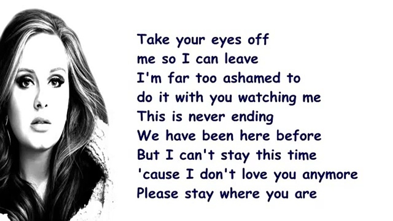 Adele - Love In The Dark (Lyrics)