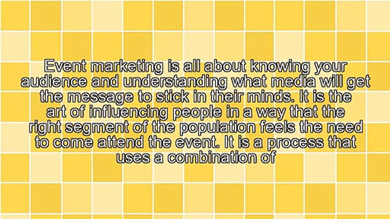 Event Marketing 101 - How To Get The Crowds In