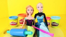 Frozen MERMAID ❤ Elsa and Anna Barbie Play Doh Dress Up Mermaids Dolls