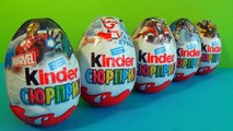 5 Kinder Surprise eggs unboxing MARVEL SpiderMan Kinder Surprise eggs TRANSFORMERS!