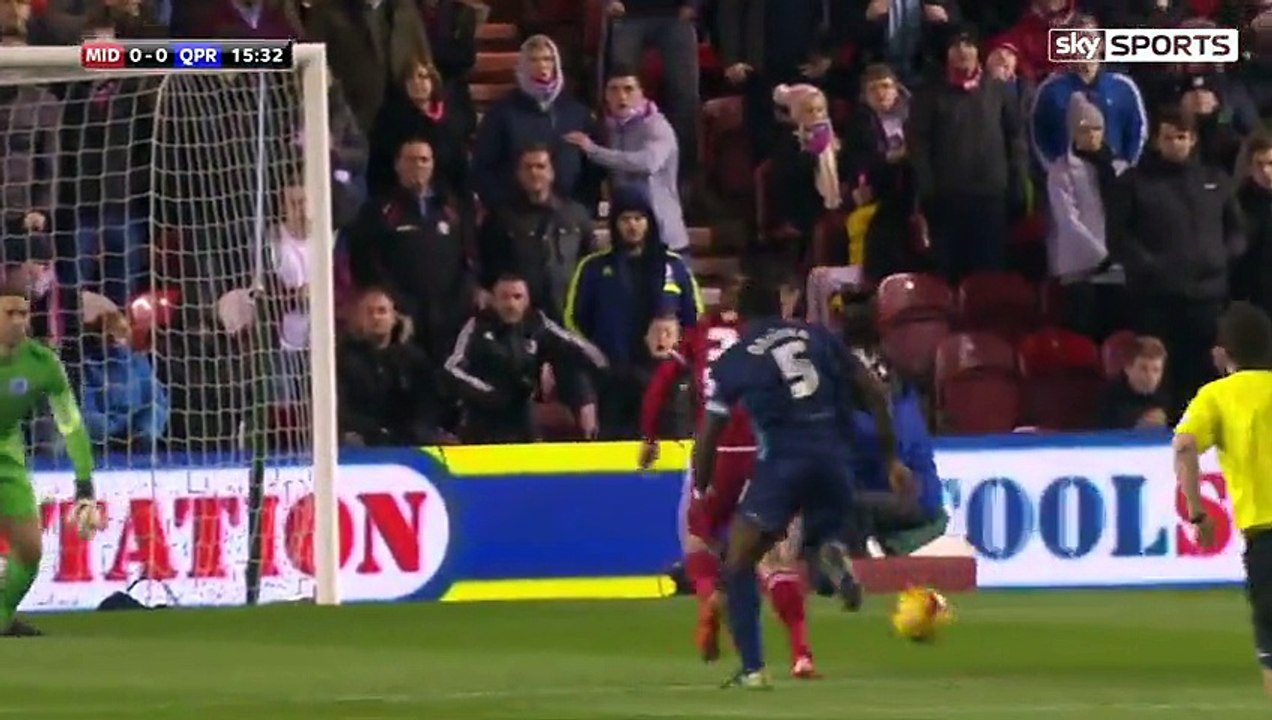 Middlesbrough vs. Queens Park Rangers  1 - 0 Highlights (Championship - 20 November 2015