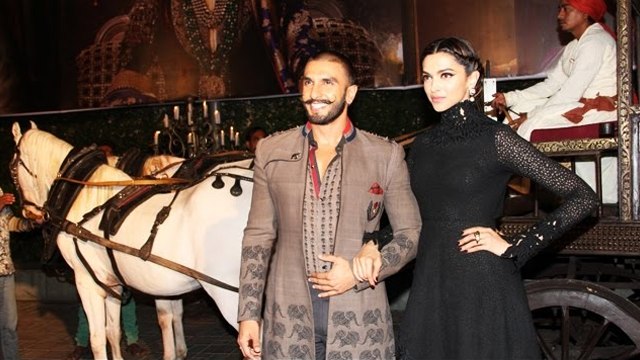 Ranveer Singh & Deepika Padukone's ROYAL ENTRY @ Bajirao Mastani Trailer Launch