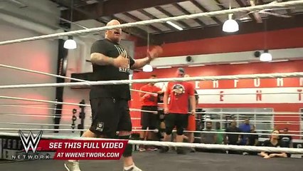WWE Network Regal and Bloom get upset over the issue of footwork WWE Breaking Ground Nov 2 2015