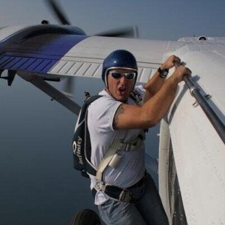 Man jumps out of plane with no parachute, lands on trampoline