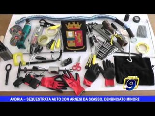ANDRIA | Sequestrata auto con arnesi da scasso, denunciato minore