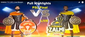 Peshawar Zalmi Vs Islamabad United - PSL Final Full Highlights - National Stadium, Karachi - March 25, 2018