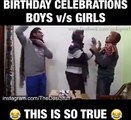 Birthday Celebrations Boys vs Girls