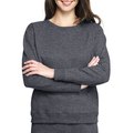 Custom plain crew neck sweatshirts for women/wholesale high quality gym fitness sweatshirts Best Seller