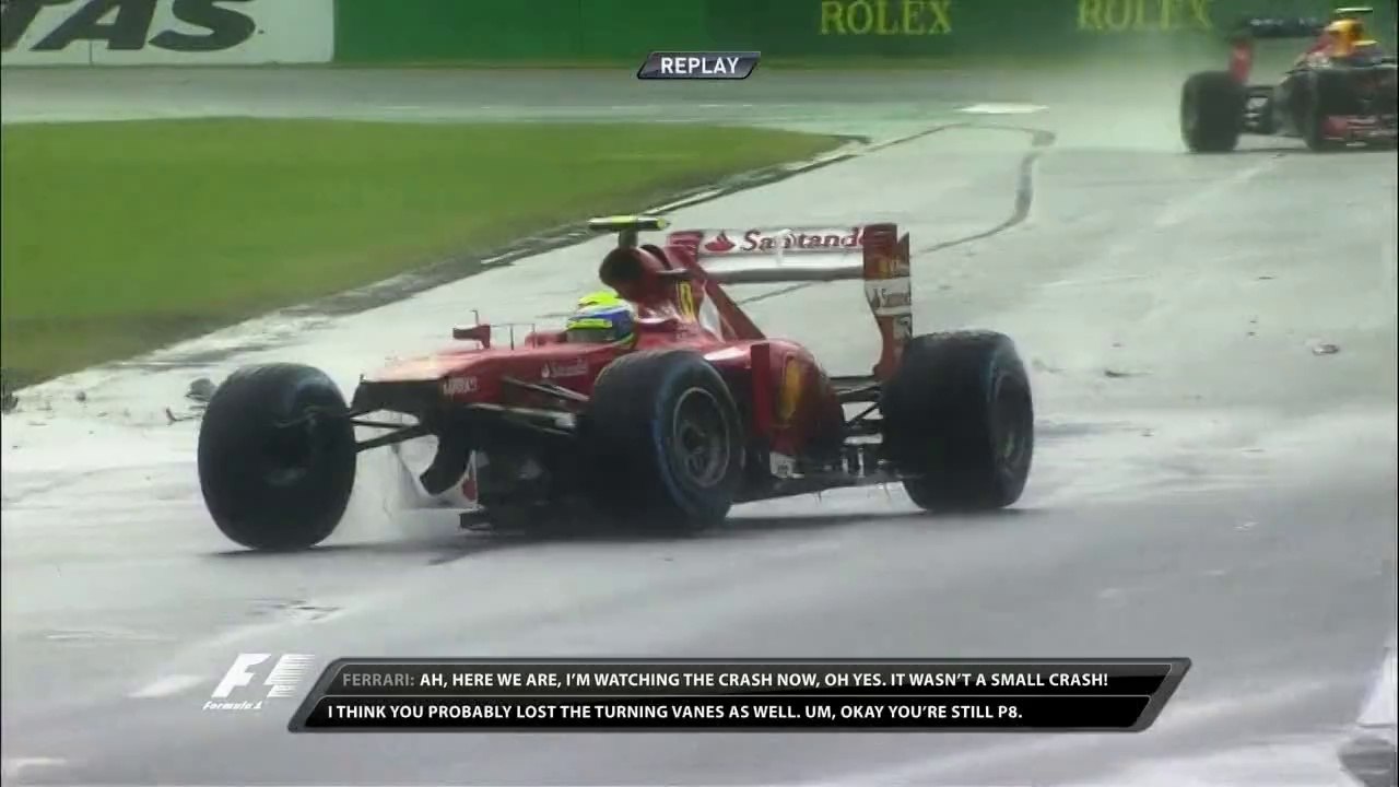 Massa Crash in Australia 2013
