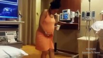 Amazing woman in labor does Tootsie Roll dance to alleviate pain (VIDEO)