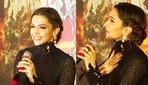 Bollywood Hot Girl Deepika Padukone get emotional at Bollywood Movie 'Bajirao Mastani' trailer launch