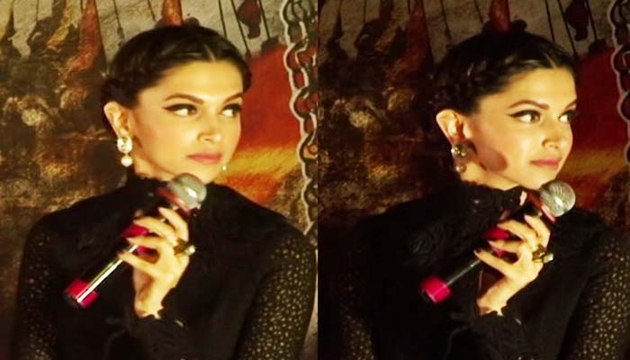 Bollywood Super Star Ranveer Singh IRRITATES Hot Deepika Padukone During the Bollywood Movie Bajirao Mastani Theatrical Trailer Launch