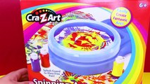 Cra Z Art Spinning Art Painting Set CHALLENGE Toy Review Kid Friendly Art Competition Disn