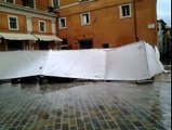 Vento in piazza a Rieti