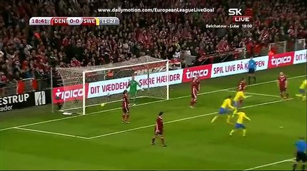 Zlatan Ibrahimovic 0:1 | Denmark Sweden 17.11.2015 HD