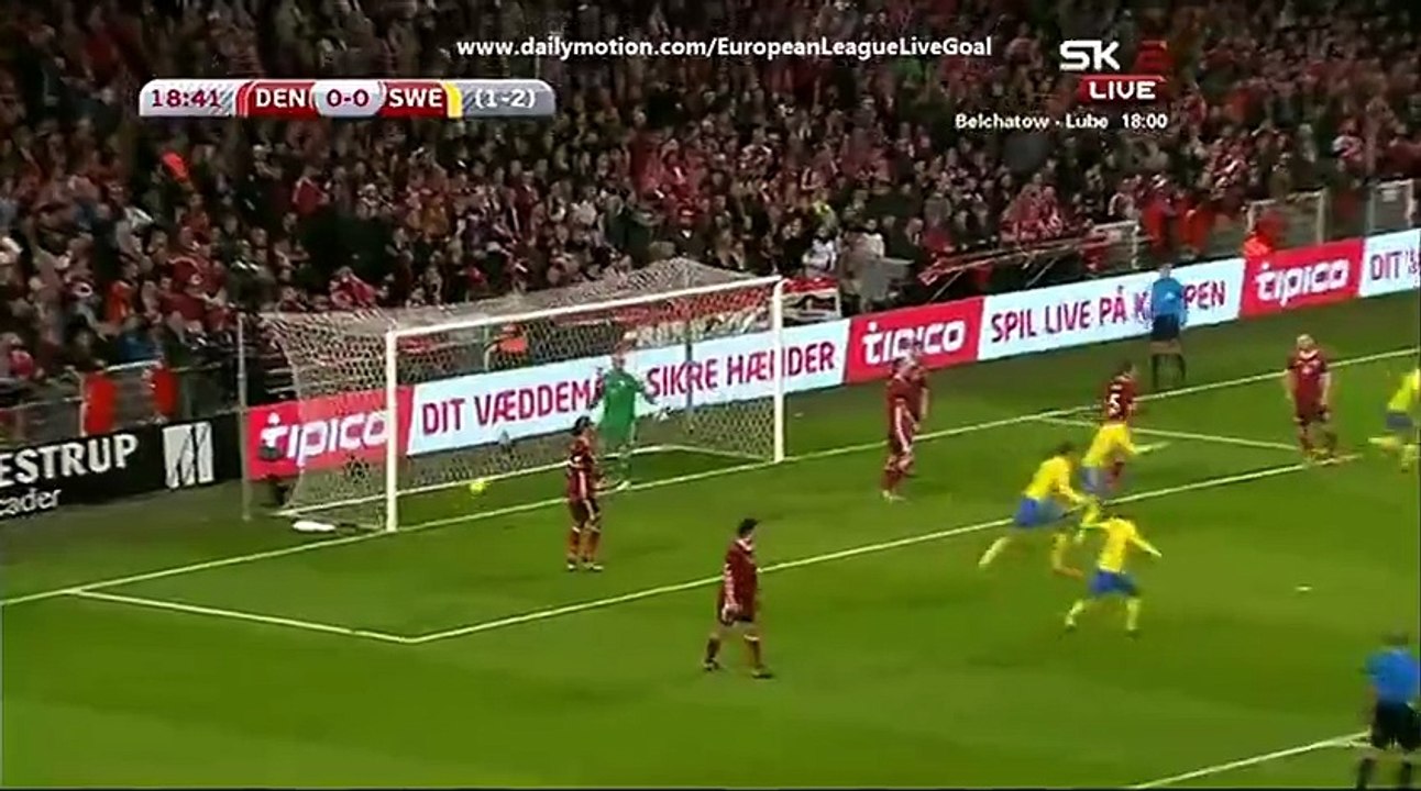 Zlatan Ibrahimovic 0:1 | Denmark Sweden 17.11.2015 HD