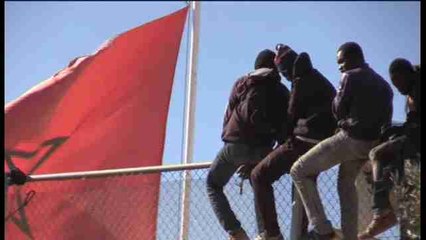 Alrededor de cien personas intentan saltar la valla de Melilla