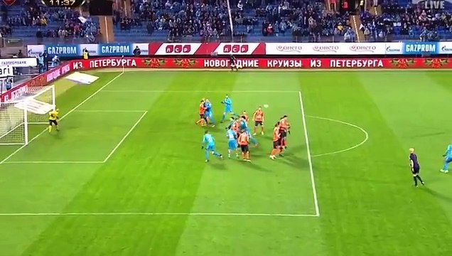 Ezequiel Garay Amazing Free Kick Goal - FC Zenit Saint Petersburg vs Ural 1-0 2015