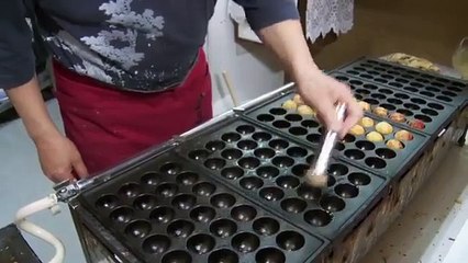 Octopus balls (takoyaki) Japanese Cuisine