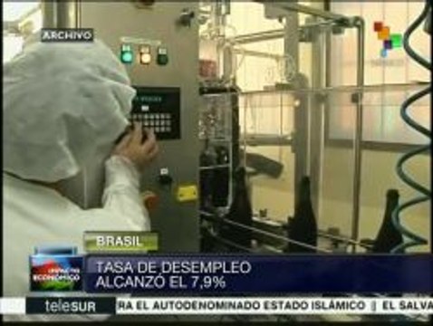 Brasil: tasa de desempleo alcanza máximo de 7.9%