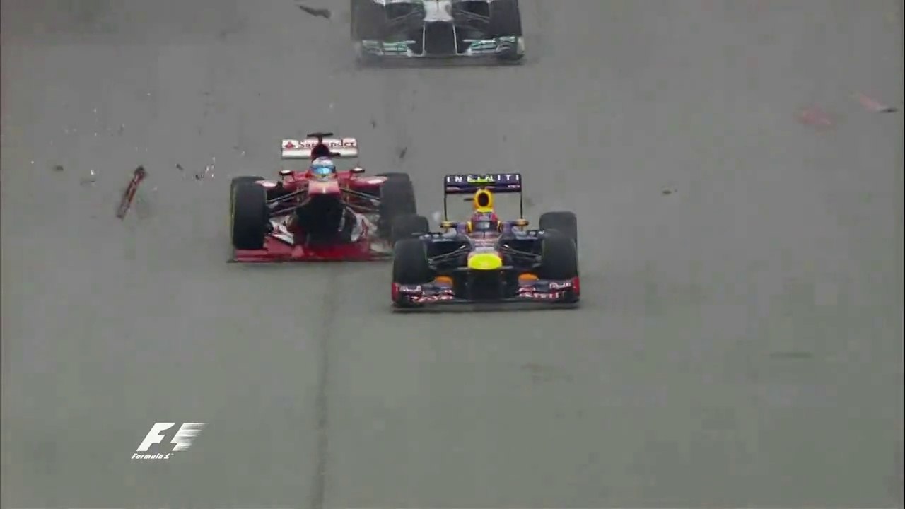 Alonso Crash in Malaysia 2013