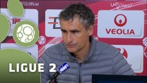 Conférence de presse Dijon FCO - Clermont Foot (4-1) : Olivier DALL'OGLIO (DFCO) - Corinne DIACRE (CF63) - 2015/2016