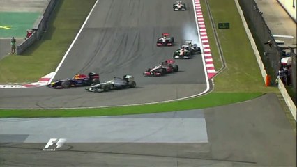 Gutierrez and Sutil Crash in China 2013