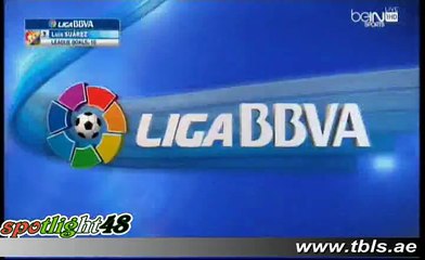 هدف برشلونه الاول باقدام سواريز ريال مدريد
