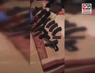 Beyoğlu'nda basılan ev cephanelik çıktı